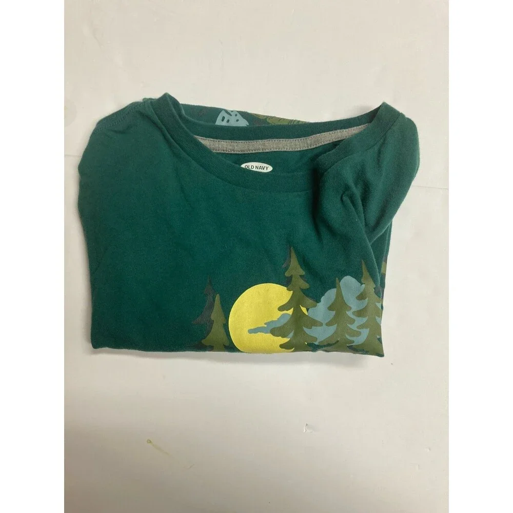 Old Navy Boys XL (14-16) Green Turtle Graphic Print Crew Neck Short Sleeve Tee